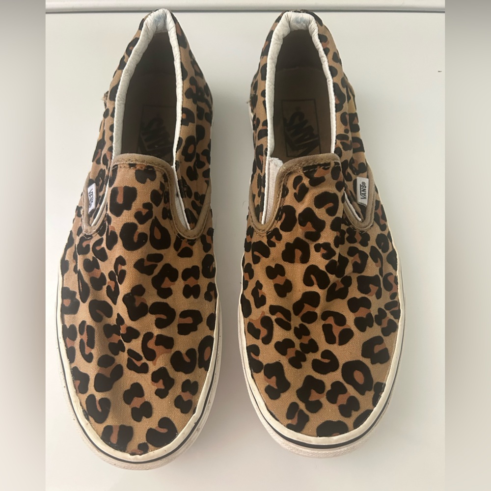 Vans Leopard Pattern Slip-On Shoes